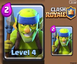 Clash Royale Spear Goblins puzzle