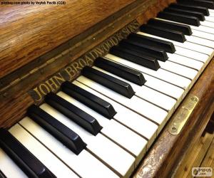 Classical piano keys puzzle