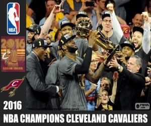 Cleveland Cavaliers, NBA 2016 champion puzzle