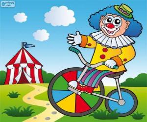 Clown a bicycle puzzle