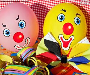 Clown balloons puzzle