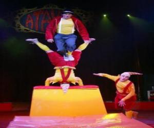 Clowns acrobats puzzle