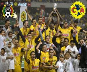 Club America, champion of the tournament Clausura 2013, Mexico puzzle