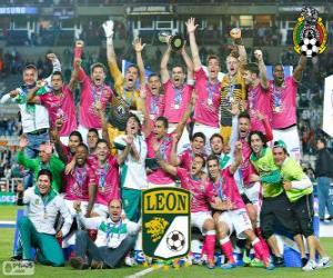 Club León F.C., champion Clasura Mexico 2014 puzzle