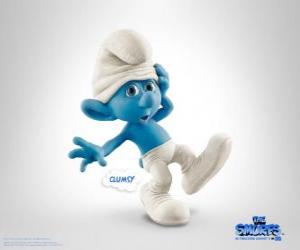 Clumsy Smurf is a bit silly but kind and Flounder - The Smurfs Movie - puzzle