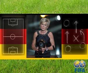 Coach of the Year FIFA 2010 for Women's football winner Silvia Neid puzzle