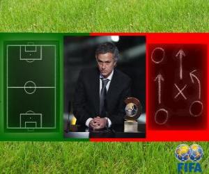 Coach of the Year FIFA 2010 for Men's football winner José Mourinho puzzle
