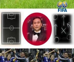 Coach of the Year FIFA 2011 for Women's football winner Norio Sasaki puzzle