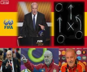 Coach of the Year FIFA 2012 for Men's football Vicente del Bosque puzzle