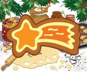 Cookie as a Christmas star puzzle