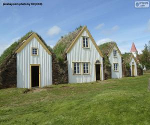 Cottages in Iceland puzzle