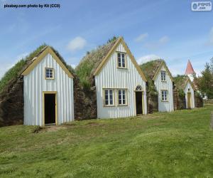 Cottages in Iceland puzzle