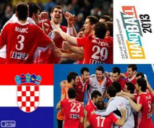 Croatia bronze medal at Handball World 2013 puzzle