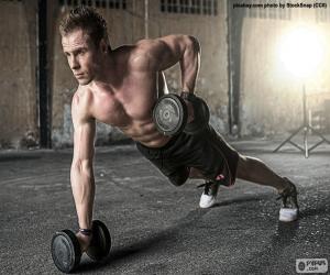 Crossfit with weights puzzle