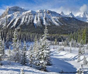 Crowfoot Mountain, Canada puzzle