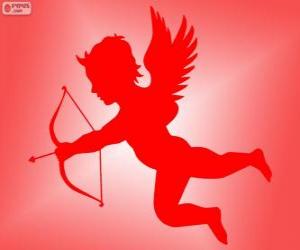 Cupid with bow and arrow puzzle