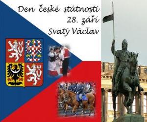 Czech National Day. September 28, St. Wenceslas, patron of the Czech Republic puzzle