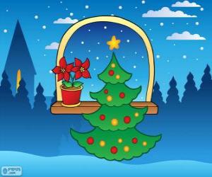 Decorated Christmas tree puzzle