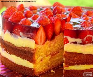 Delicious Strawberry cake puzzle