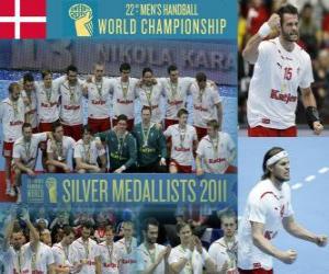 Denmark Silver Medal in the 2011 World Handball puzzle