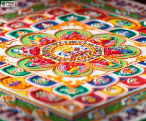 Details of mandala puzzle