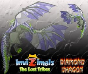 Diamond Dragon. Invizimals The Lost Tribes. Dragon invizimal with whole body covered with diamonds puzzle