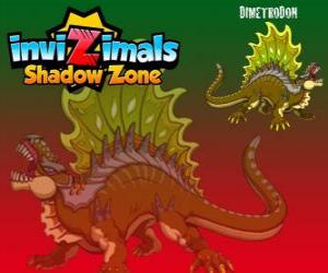 Dimetrodon. Invizimals Shadow Zone. Impressive hunter reptile  who comes from the age of dinosaurs puzzle