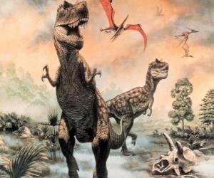 Dinosaurs and pterodactylus puzzle