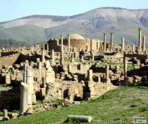 Djémila the best preserved Berbero-Roman ruins in North Africa, Algeria puzzle