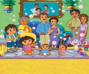 Dora with her family and friends puzzle