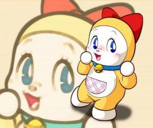 Dorami, Dorami-chan is the little sister of Doraemon puzzle