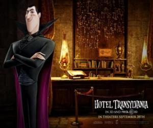 Dracula, the owner of the Hotel Transylvania puzzle