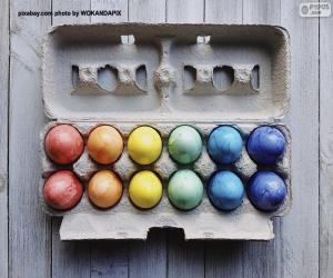 Easter egg carton puzzle