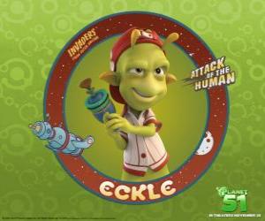Eckle is a child of seven years of Planet 51 puzzle
