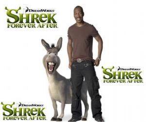 Eddie Murphy provides the voice of Donkey, in the latest film Shrek Forever After puzzle