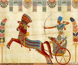 Egyptian Warrior and chariot puzzle