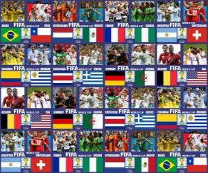 Eighth finals, Brazil 2014 puzzle