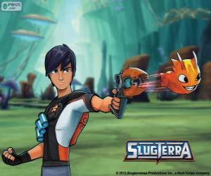 Eli Shane in SlugTerra with Burpy puzzle