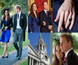 Engagement of Prince William of England to Catherine Middleton puzzle