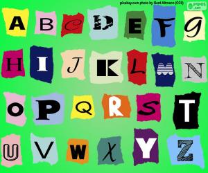 English alphabet puzzle