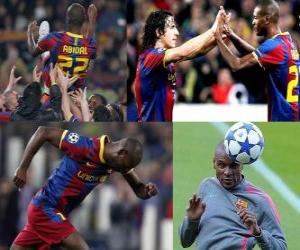 Eric Abidal returns to play after a tumor operation puzzle