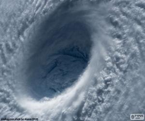 Eye of a tropical cyclone puzzle