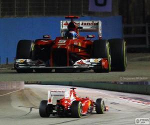 F. Alonso G.P Singapore 2012 puzzle