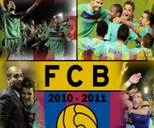 F.C Barcelona Champion League BBVA 2010 - 2011 puzzle