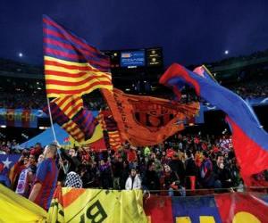 F. C. Barcelona flag puzzle