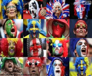 Fans in Euro 2016 puzzle