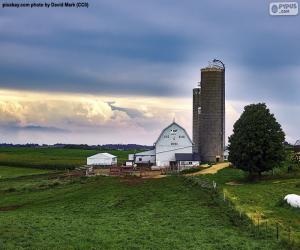 Farm in Wisconsin, United States puzzle