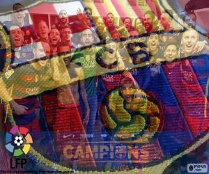 FC Barcelona, 2015-2016 champion puzzle