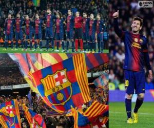 FC Barcelona, champion 2012-2013 puzzle