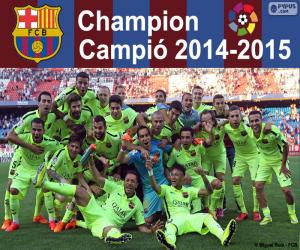 FC Barcelona, champion 2014-2015 puzzle